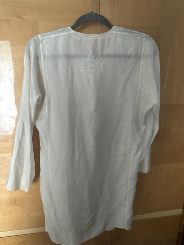 Extra Fine Silk Tunic Spiritual Buddha Alignment Size 38 gallery