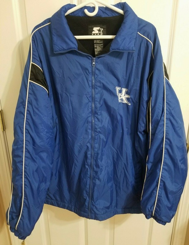 Kentucky Team Starter Jacket XXL RN67891 Nylon Shell Polyester Body