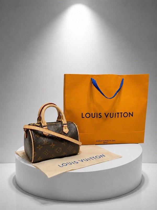 Louis Vuitton Monogram Mini Top Handle Bag w/ Detachable Strap Dust Bag
