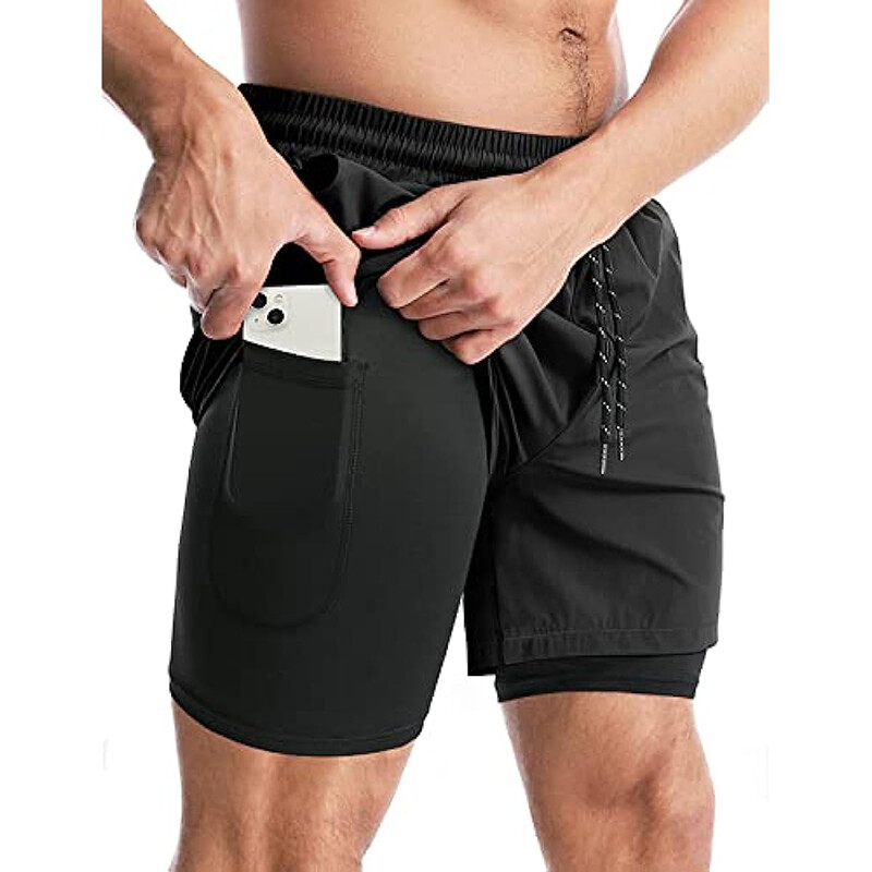 COMFREE Men’s 2-in-1 Workout Running Gym Shorts Lightweight Bottoms as clothing
