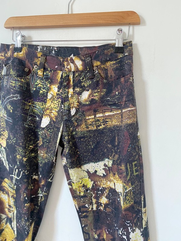 Iceberg Vintage Women Skinny Jeans Size 30 Mid Rise Graphic 90s Y2K Italy gallery