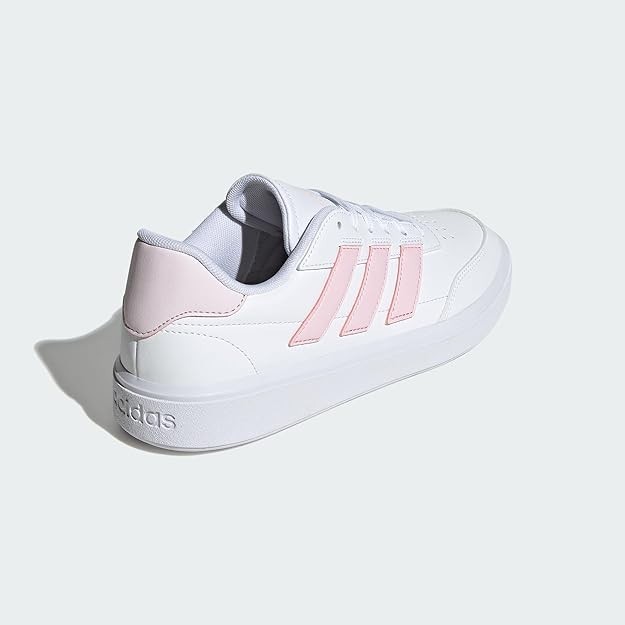 Adidas Womens CourtBlock White/Clear Pink/Almost Pink 5.5