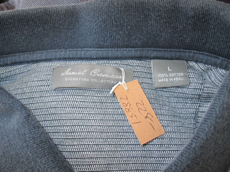 Daniel Cremieux Blue Polo Shirt Mens Size L Chest 46 Short Sleeve 228-28851 gallery