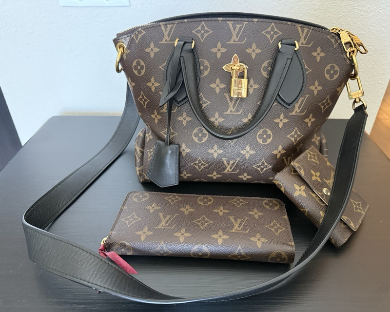 Louis Vuitton Monogram Flower Tote PM Set – Handbag, Zippy Wallet & Card Holder