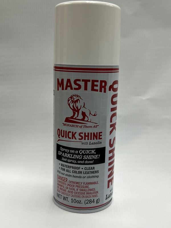 Master Quick Shine – 10 ounce can – Instant Shoe Shine *NEW IMPROVED FORMULA*