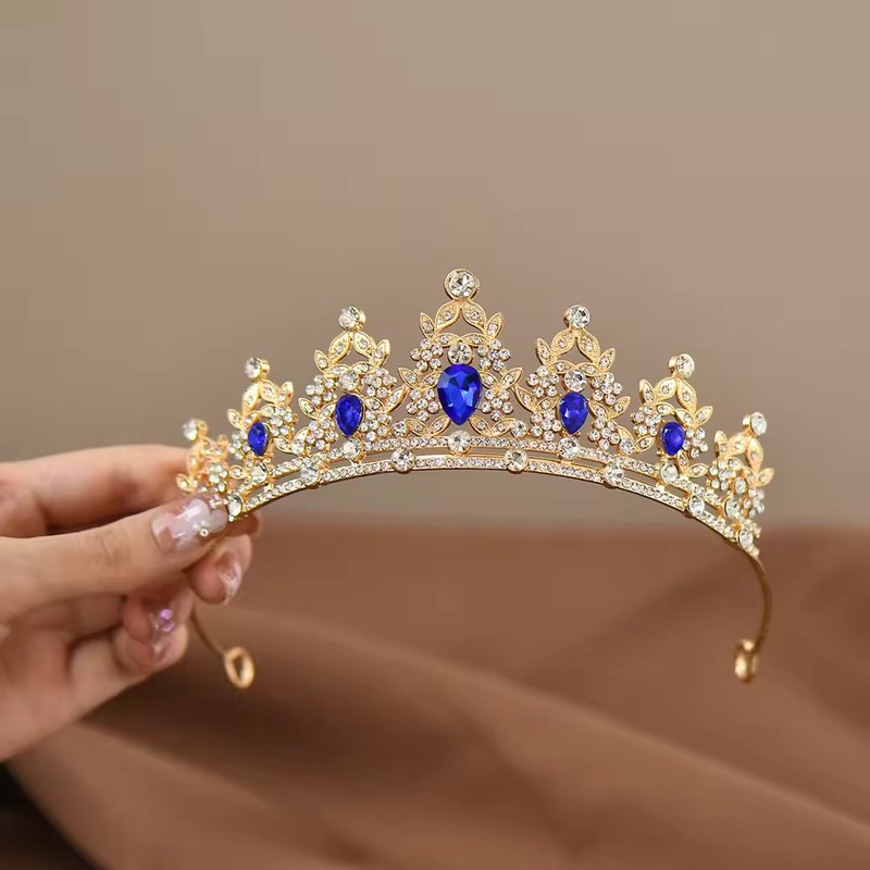 Children’s Princess Crown Crystal Tiara Girls Hair Accessories High-end