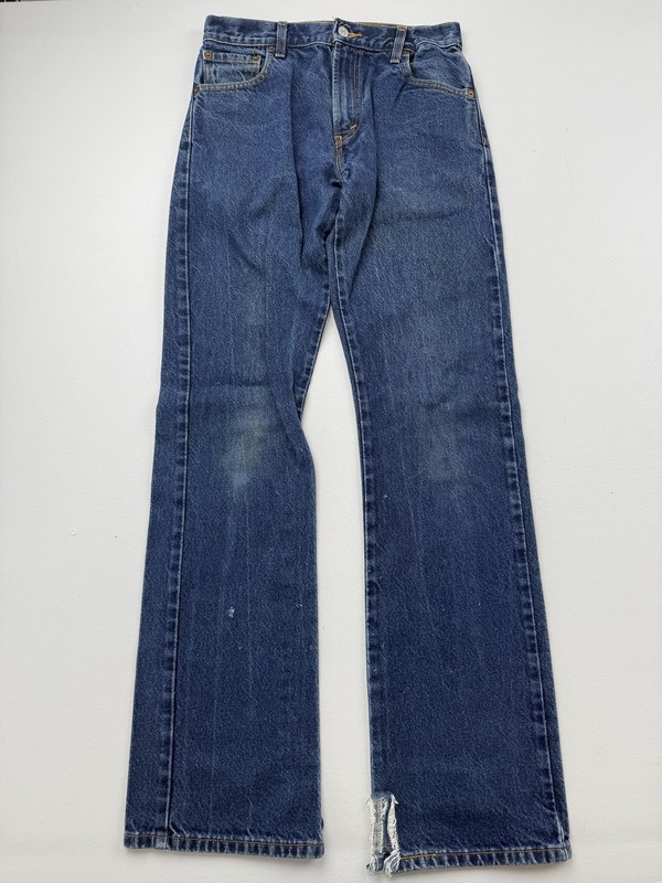 Levis 517 Jeans Mens 30×34 Blue Medium Wash Denim Regular Bootcut Distressed