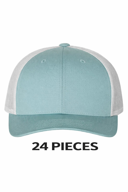 Richardson 115 Trucker Cap -Smoke Blue/ Aluminum (24 pack)