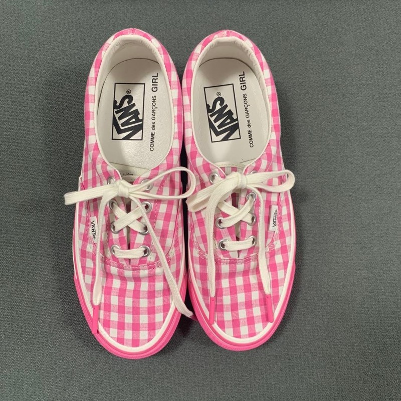 Vans x Comme des Garcons GIRL OTW Era Reissue 95 Pink Gingham US W6.5