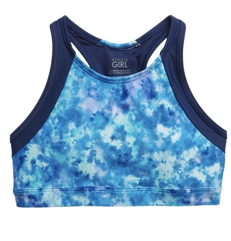 Athleta Girl Free Daybreak Bikini Swim Top Delphinium Blue ~ Size M (8-10)