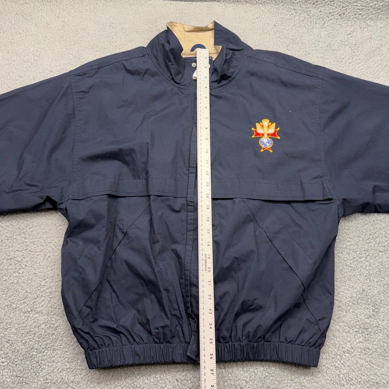 Devon & Jones Mens Large Knights of Columbus Windbreaker Jacket LKGREAPP4COL gallery