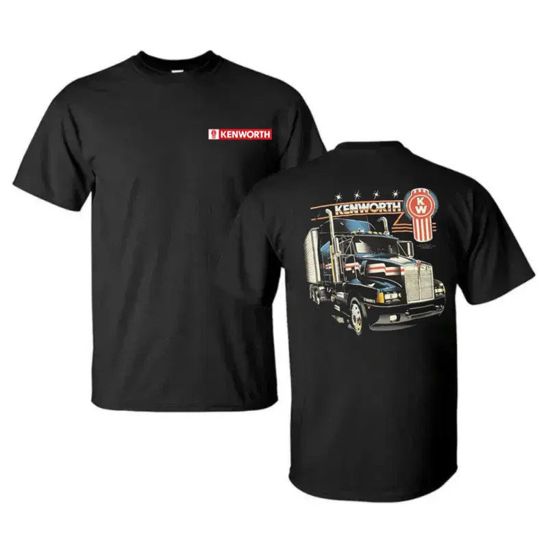 Kenworth Big Rig Truck T-Shirt Classic Semi Truck Graphic Diesel Trucker Tee