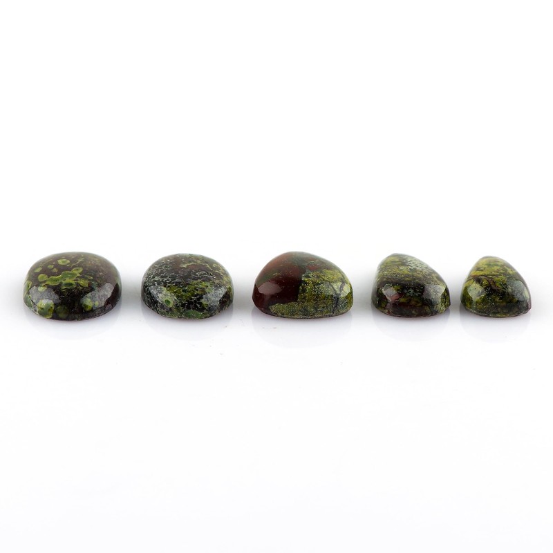 Wholesale 5pcs Natural Dragon Blood Jasper Loose Gemstone Bulk Cabochons Jewe... gallery