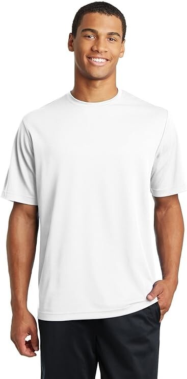 Sport Tek Adult Mens PosiCharge Racer Mesh Size XS White Athletic Shirt New