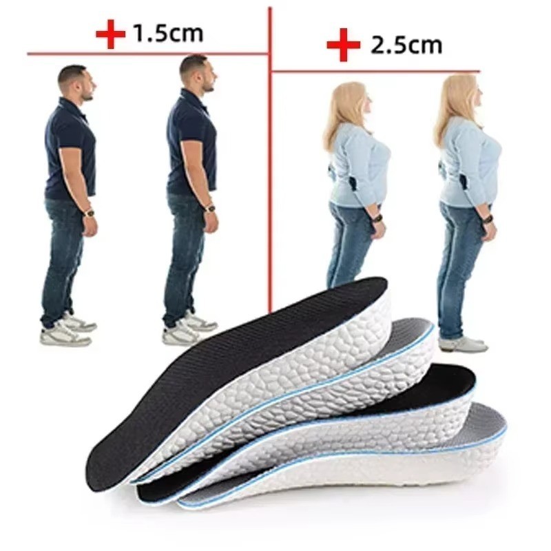 Shoe Insoles Inserts Pad Invisible Height Increase Heel Lift Taller Men Women US gallery