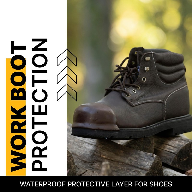 Boot Toe Protector Adhesive, Shoe Glue Toe Protectors for Shoes and Work Boot... gallery