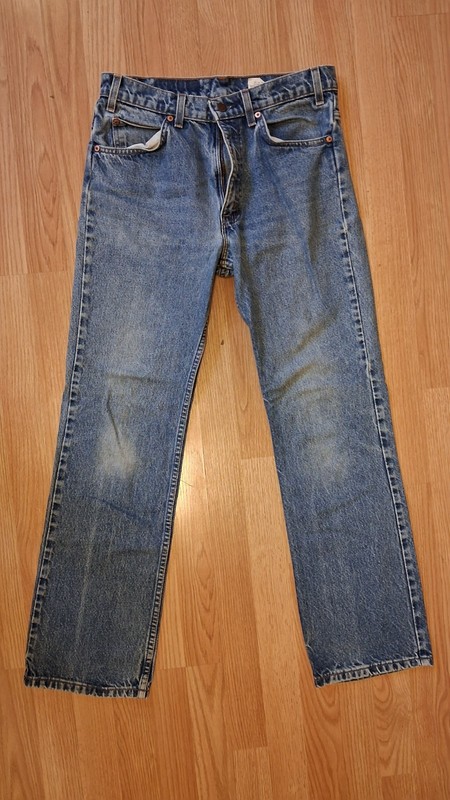 Vintage Levi’s Orange Tab 517 Flare Jeans W32 L29 Light Blue Denim YKK Zip