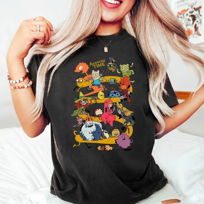 Adventure Time Characters Collage Shirt, Cartoon Network Fan Art Tee