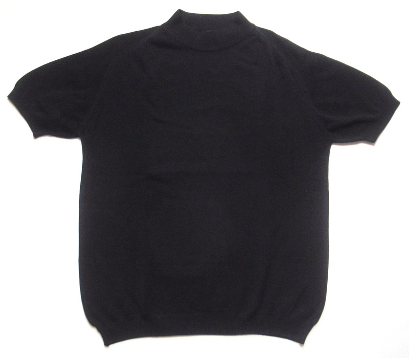 Vintage 60’s Puritan Ban-Lon Knit Sweater Shirt Rockabilly Black Men’s Small