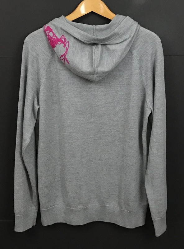 G/FORE Men’s Gray Wool Hooded Sweater Knit Pullover Hoodie Size L