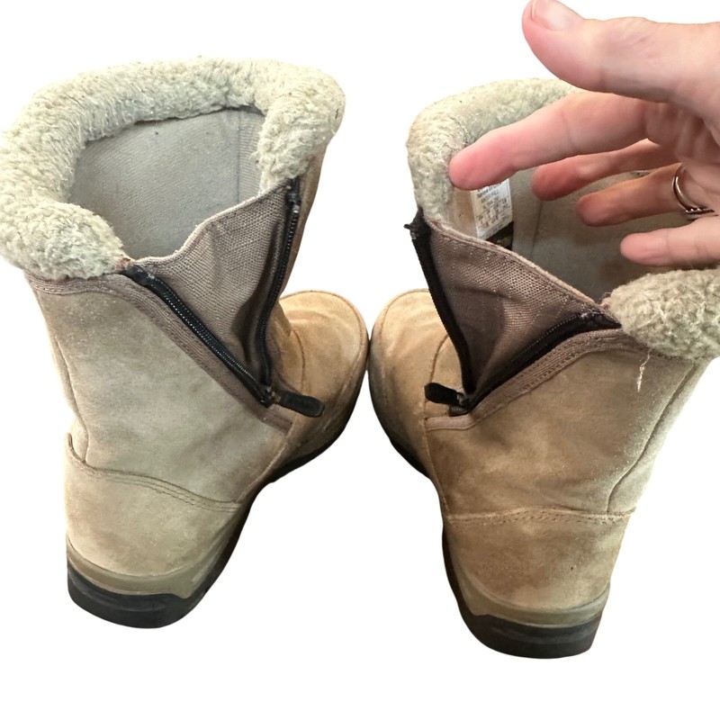 Sorel Water Fall Tan Suede Waterproof Snow Boots Thinsulate Womens 8 Gorpcore gallery