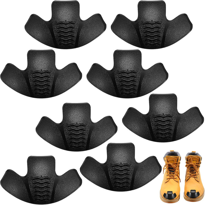 Geyoga 8 Pcs Boot Toe Protectors Work Boot Guards Shoe Toe Cap Work Shoe Cover A gallery