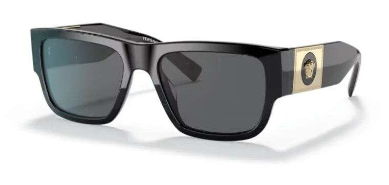 VERSACE | 4441 | 4441 GB1 – 87 | 55 | BLACK | DARK GREY | NON POLARIZED