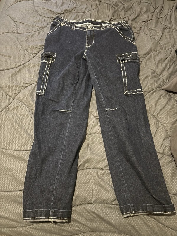 Navy Blue Cargo True Religion￼Double Stitch gallery