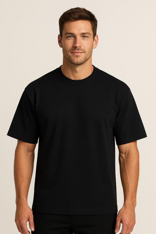 Plain T-shirts Round Neck [JOHN SON] Super Heavy Weight[S~7XL] Big Size [Single] gallery