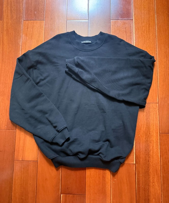 Cole Buxton Black Heavy Weight Crewneck | Unisex Size L