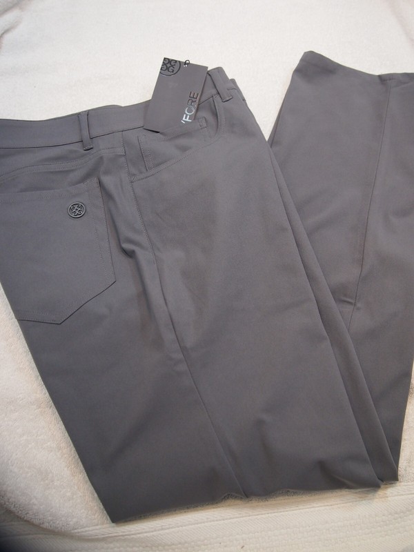 G/FORE Performance Fabric 4-way Stretch Tour 5 Pocket Pant NWT $185 33 x 32 Grey