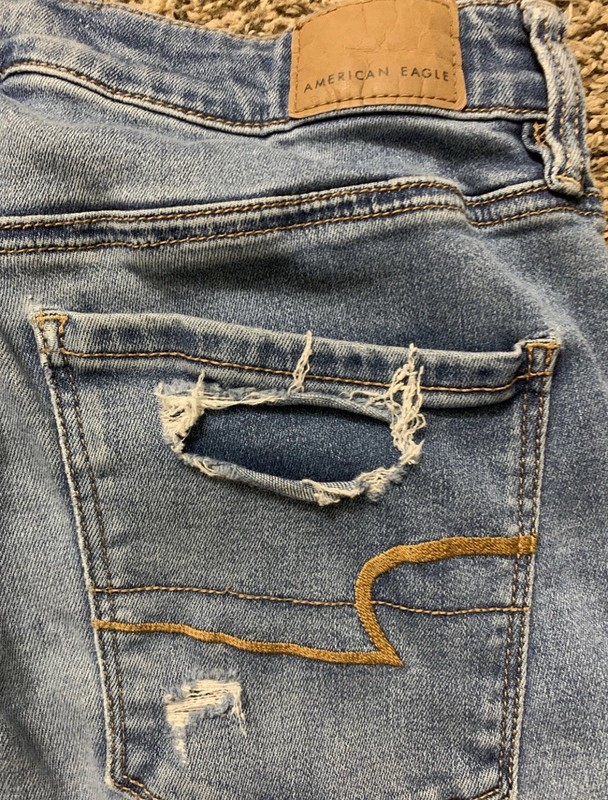 American Eagle Super High Rise Jegging Next Level Stretch Jeans Size 10 L gallery