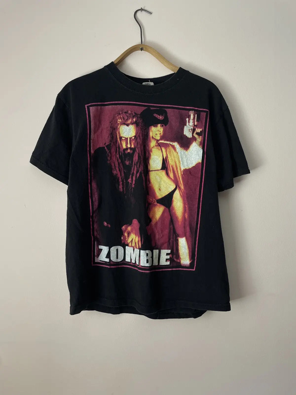Rare Rob Zombie Band Horror Iconography Black T-shirt S to 5XL NZ951