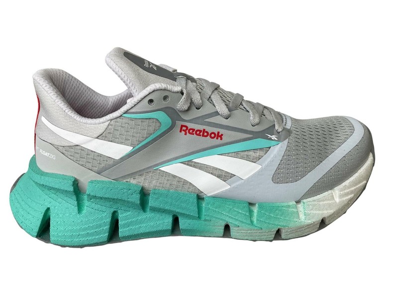 Reebok Women Running Sneaker Training FloatZig 1 100210242 Grey Aqua Size 10.5 M