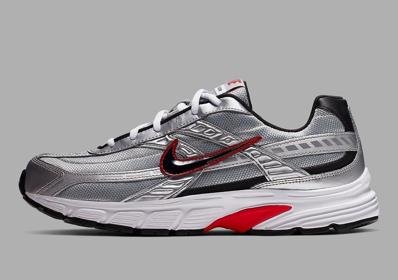 Nike Initiator Mens Athletic Running Shoes Sneakers Gray Red Black 394055-001