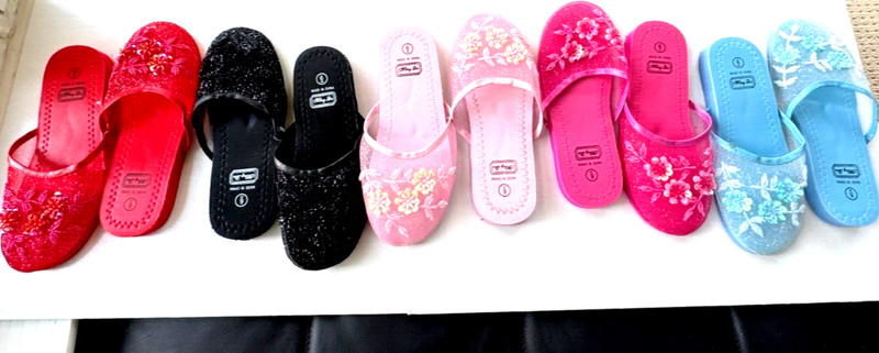 Chinese Mesh Slippers Sandals Fits Women Teens Girls Various Colors Sizes gallery