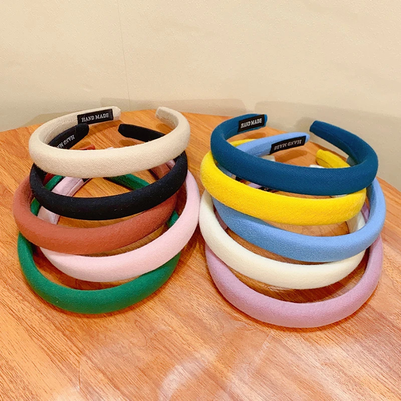 New Colorful Spong Linen Hairbands for Women Girls Fashion Hair Accessories Head gallery
