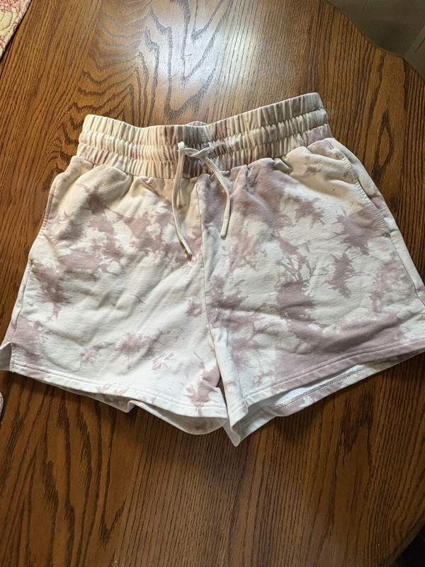 Varley Glade Taupe Tie Dye Drawstring Shorts Medium gallery