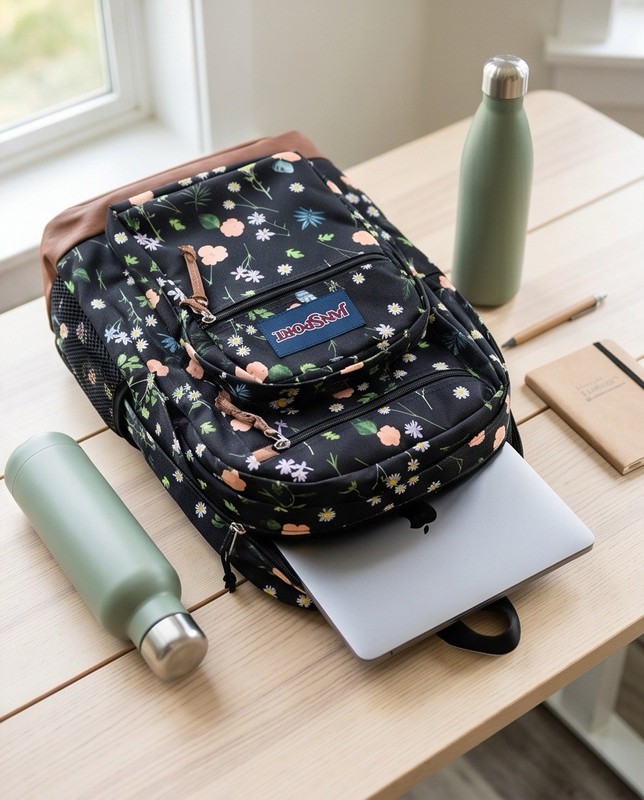 JanSport with 15-inch Laptop Sleeve, with 2 Compartments Bewitche Blooms gallery