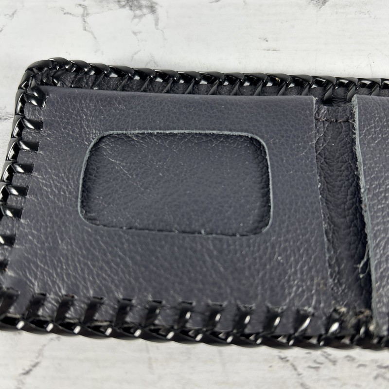 Leather Bifold Wallet Hand Tooled Embossed Hunting Dog Rabbit Stitching On Edge gallery