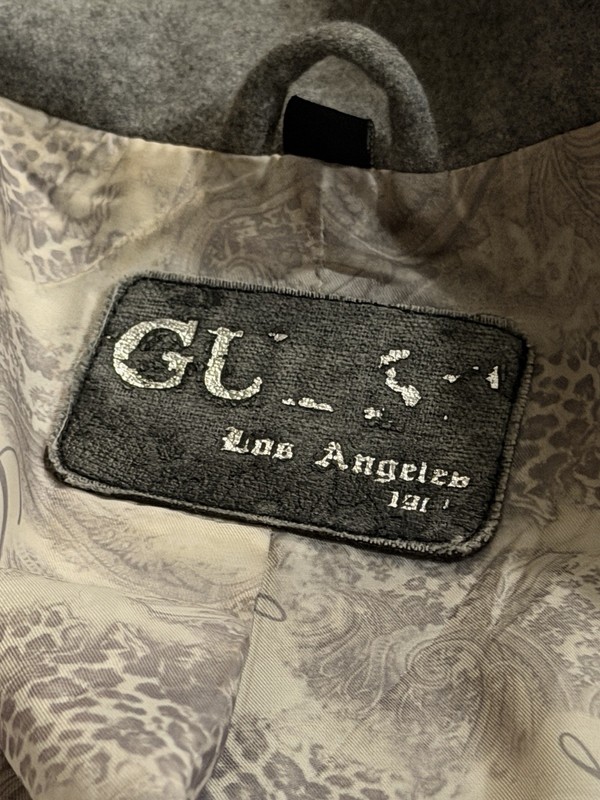 GUESS Asymmetrical Gray Wool-Blend Fit & Flare Coat Pristine Condition Size M gallery