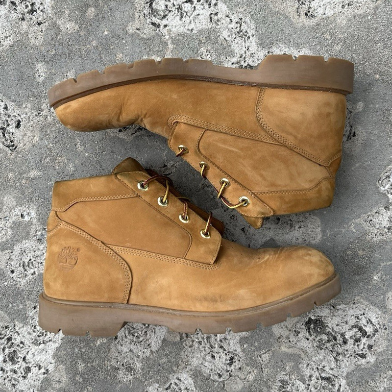 Timberland Men’s Waterproof Tan Leather Chukka Ankle Boots Lace-Up US 11.5M
