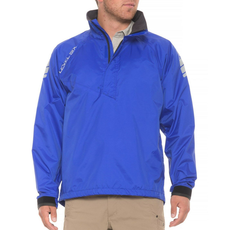 Level Six Men Solent 2.0 Jacket Waterproof Zip Neck Blue S