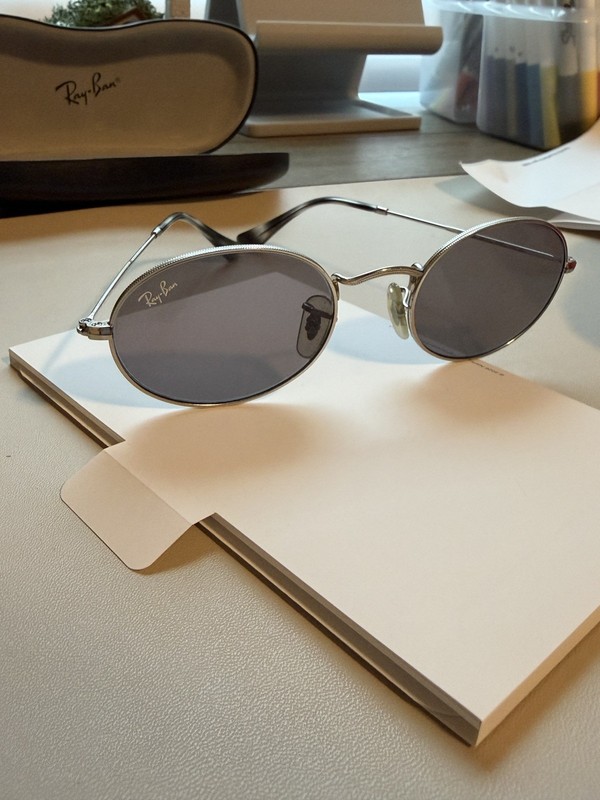 Ray-Ban RB 3547-N Sunglasses Oval Silver Frames 51-21-145mm
