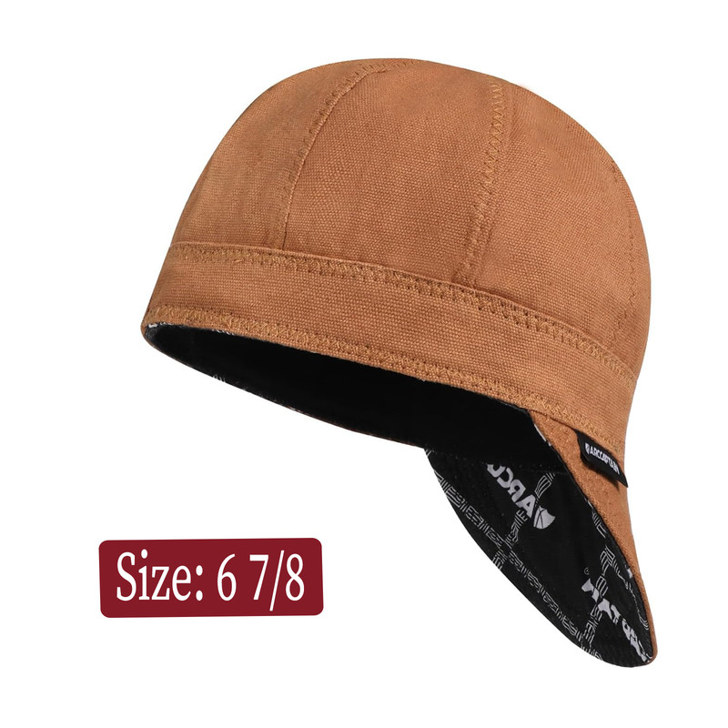 ARCCAPTAIN 8-Panel Reversible Welding Cap – 100% Cotton, Protective Welder’s Cap