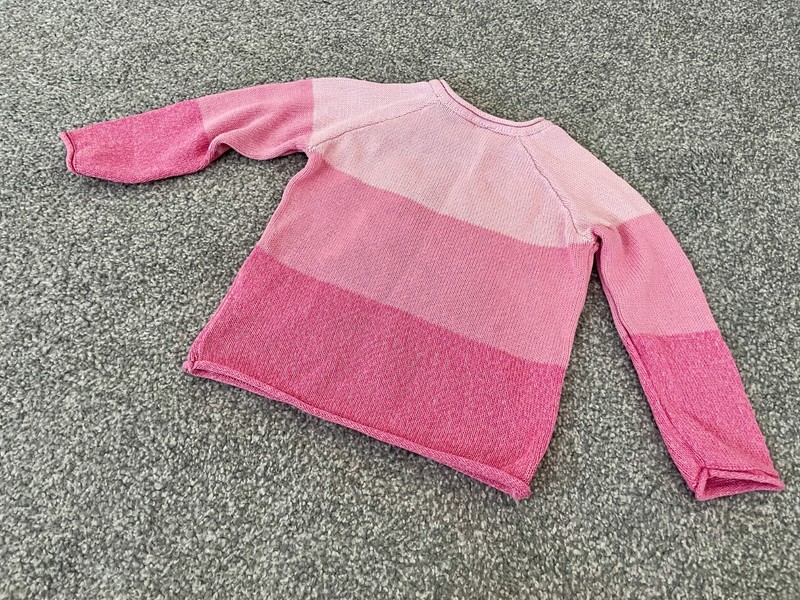 Kids Girls Pep&Co Knitted Cute Pink Bear Jumper / Sweater - 9-12 Months gallery