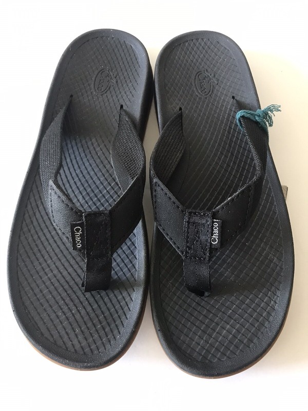 WOMEN’S CHACO BLACK/BLACK LOWDOWN FLIP FLOP BEACH/POOL SANDALS SIZE 6 NWT
