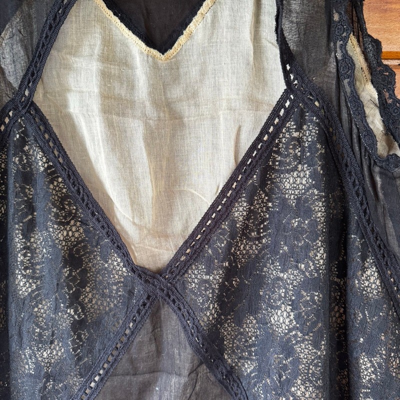 Free People Angel Lace Coquette Cotton RawHem Mini Babydoll Dress Size Small gallery