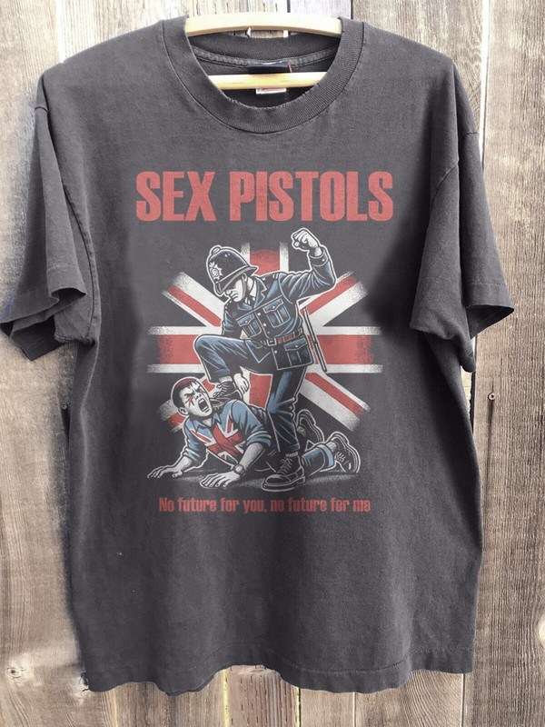 Sex Pistols no Future Charcoal T-shirt Size S-5XL
