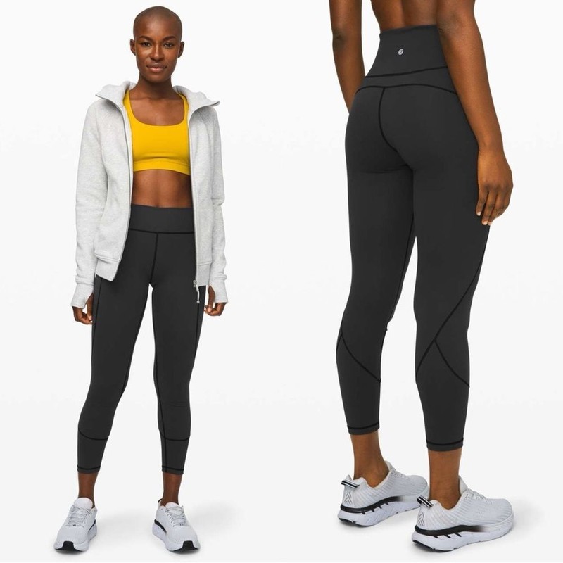 Lululemon In Movement Tight 25″ *Everlux Black Size 2 W5BPGS